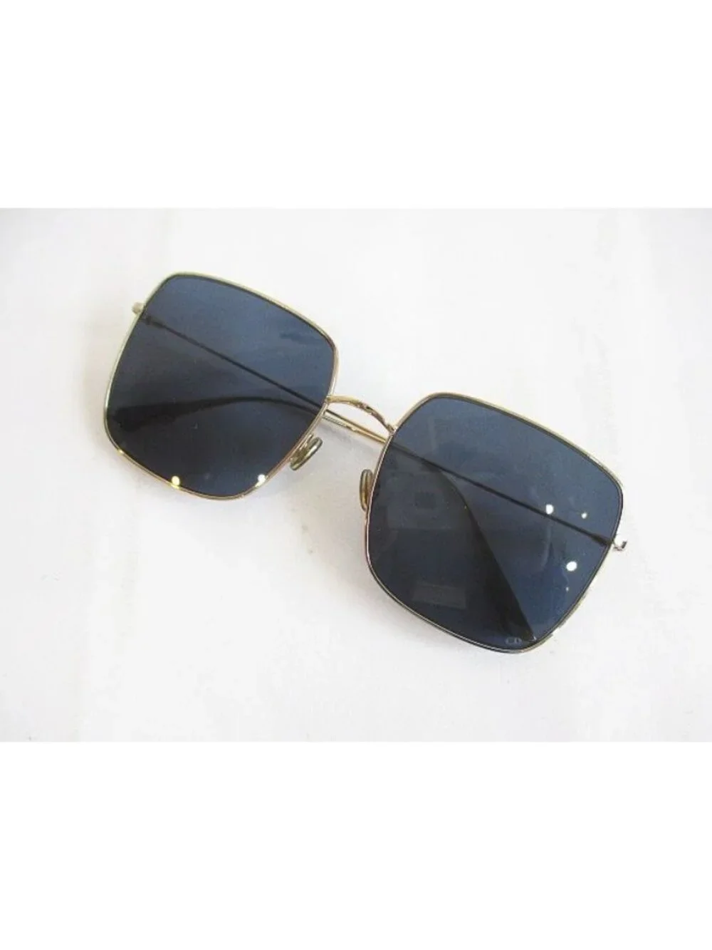 Dior Sunglasses Stellaire Metal Gold Navy Square Frame Eyewear